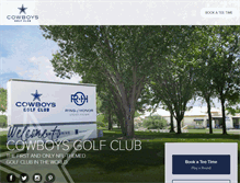 Tablet Screenshot of cowboysgolfclub.com